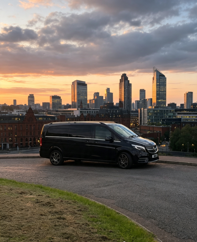 Mercedes chauffeur car for Derby to Inverness Airport transfer